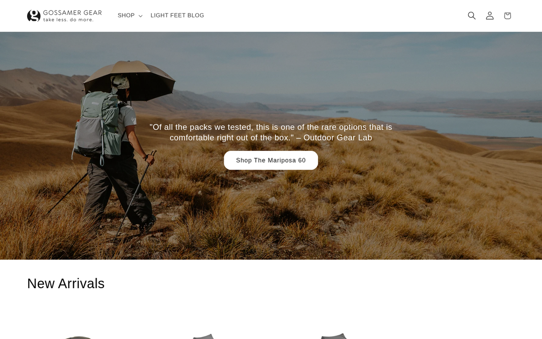 Gossamer Gear: Ongoing Shopify Plus