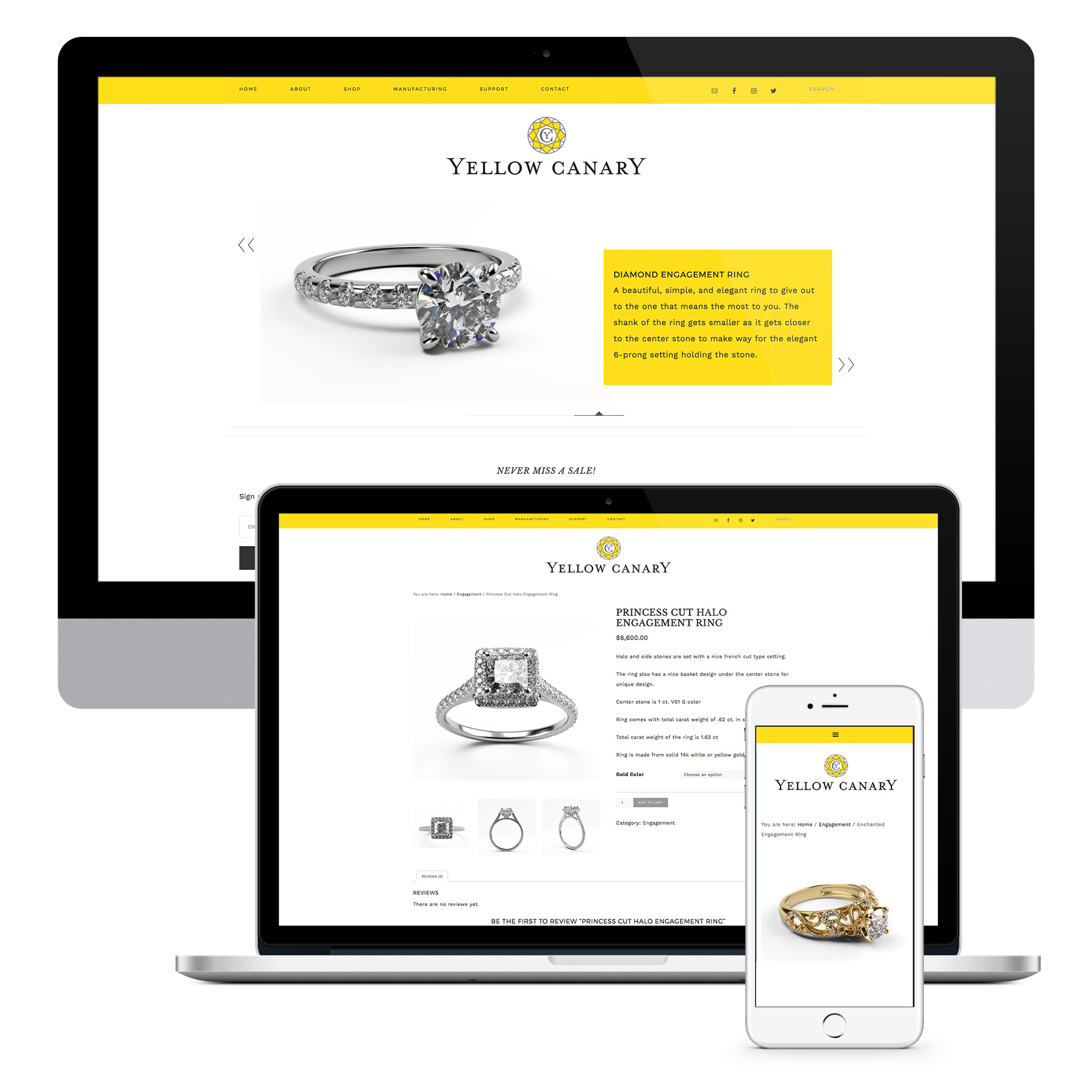 Yellow Canary eCommerce Website